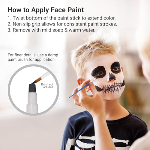 Mosaiz 18-Color Water-Based Face Painting Kit for Kids & Adults – Twistable, Washable Paint Sticks for Festivals, Birthdays, Halloween, Cosplay, and More