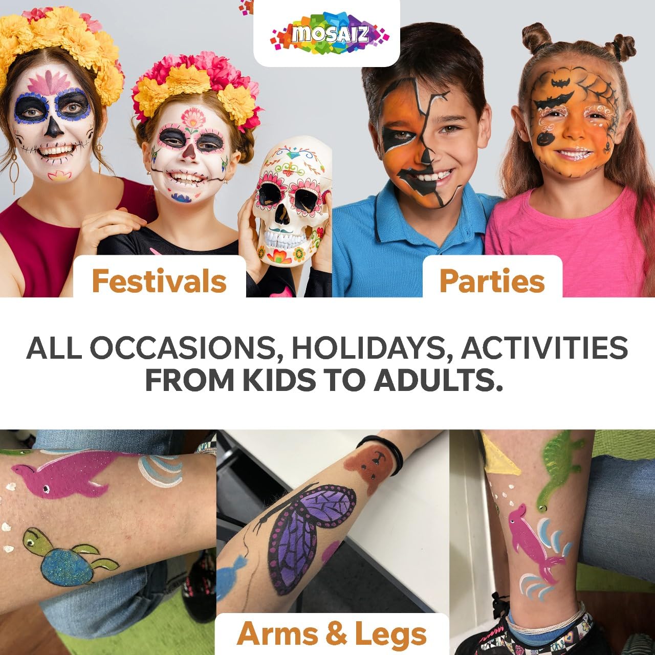 Face Painting Kits for Kids 12 Colors